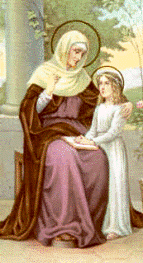     Sainte Anne et la jeune Marie